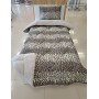 ETE HOMETEX TEK KİŞİLİK LÜX WELSOFT YORGAN SETİ LEOPAR BEJ 155X215CM 8696474231961